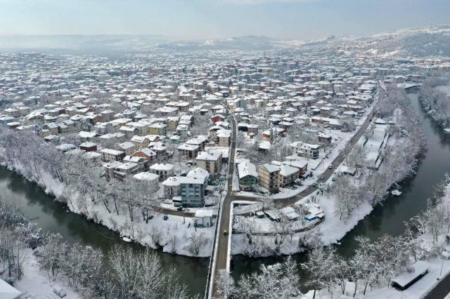 Bartın'da Kar Güzelliği FOTO GALERİ