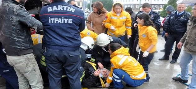 Bartın'da Asansör Düştü: 1 Yaralı