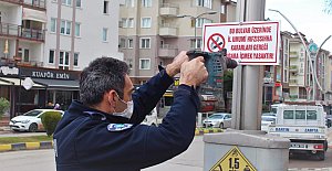 Sigara İçilmesi Yasaklanan Caddelere Uyarı Levhaları