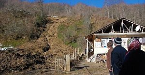 Toprak Kayması Nedeniyle Bir Ev Tahliye Edildi