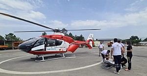 Yaralı Şahıs Helikopterle Sevk Edildi