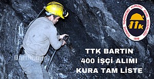 TTK 400 Maden işçisi alımı nihai liste açıklandı