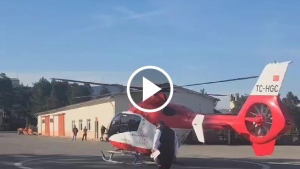 Bartın’da Yaralı Vatandaş İçin Helikopter Ambulans Havalandı